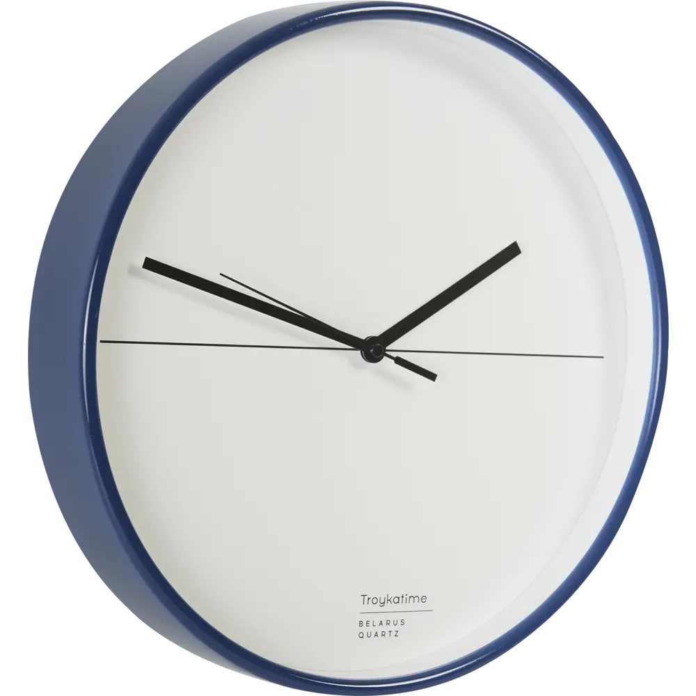 Часы настенные «Геометрия» цвет синий Ø30 см TROYKATIME STLM-2183991 - Вид №2