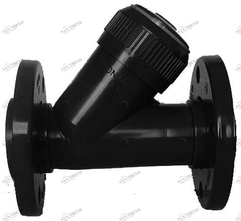 SANIT 69285500 Обратный клапан, PVC-U, свободный фланец 