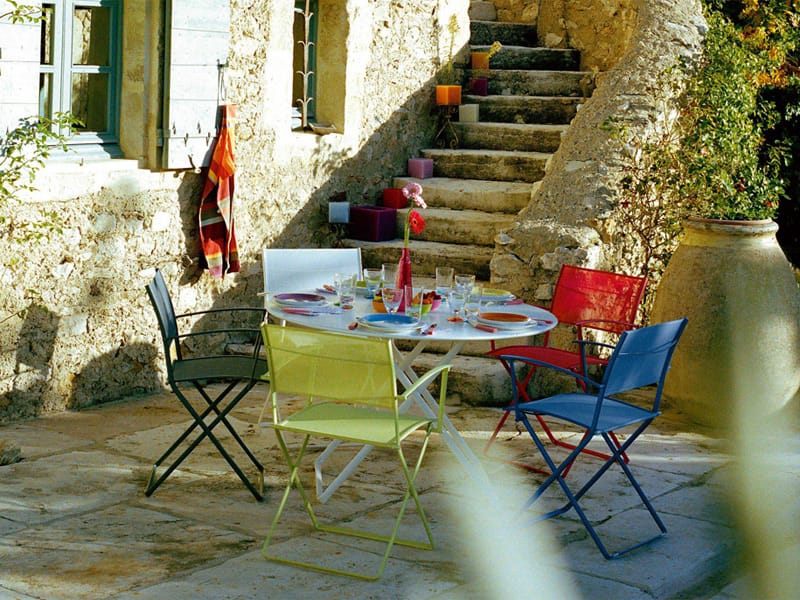 Стальной складной садовый стул Fermob PLEIN AIR ARCH-00023816 - Вид №8