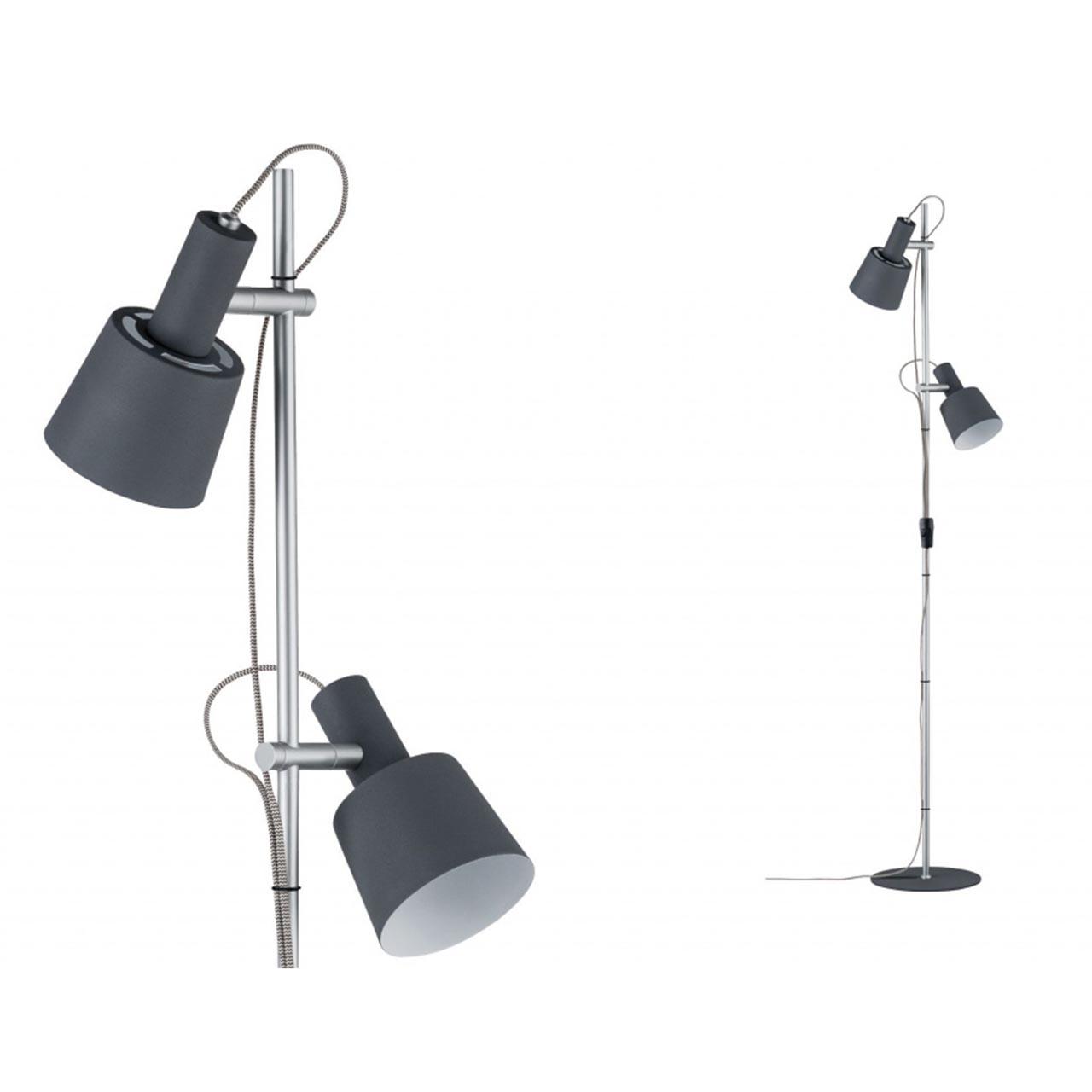 Торшер Paulmann Haldar 79690 PAULMANN ФОНАРЬ 180742 Серый  - Вид №1