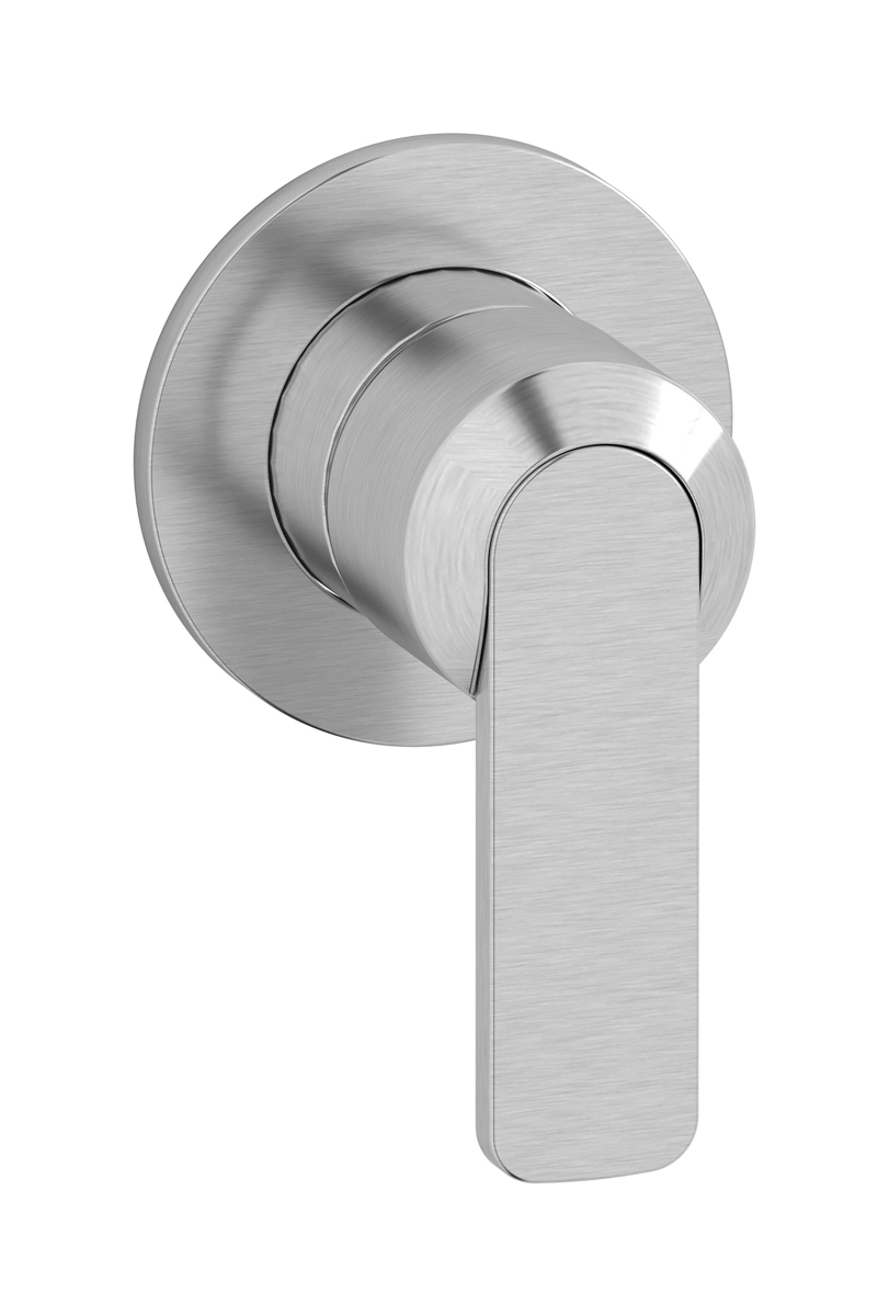 Внешние части встроенного смесителя на 1 потребителя. WE ARE IB c6305ss Brushed Nickel C-67