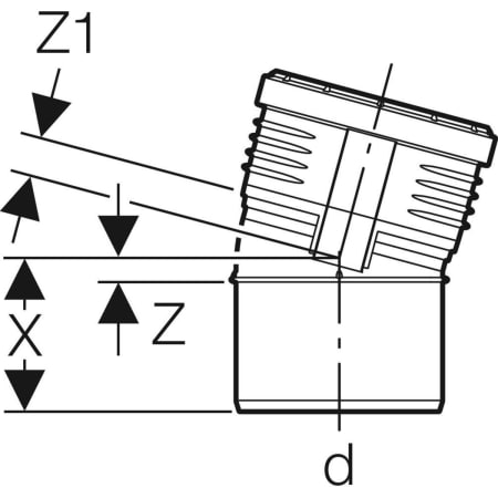 390.024.14.1 Отвод Geberit Silent-PP Geberit  - Вид №11