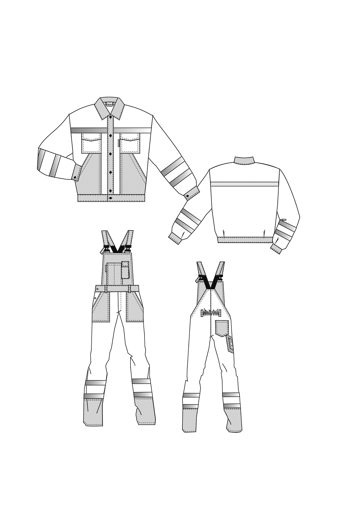 65941 Костюм "Магистраль" с СВП  Летняя спецодежда  размер 52-54/182-188  - Вид №7