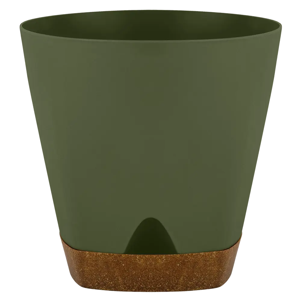 Горшок для цветов Ingreen Wood Ø14 h13 см v1.35 л пластик тайга STLM-2039423