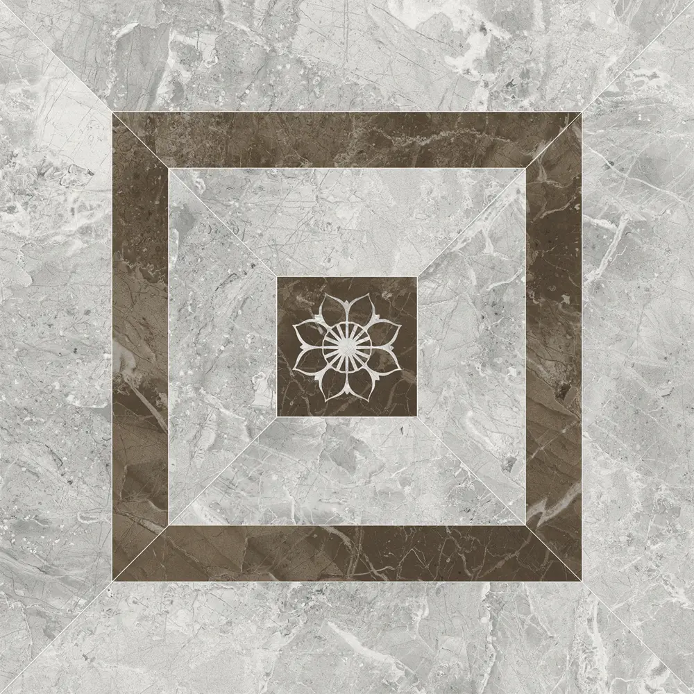 ДЕКОР MOON СЕРЫЙ 60Х60, 1,44 М2 Grasaro STLM-2184465