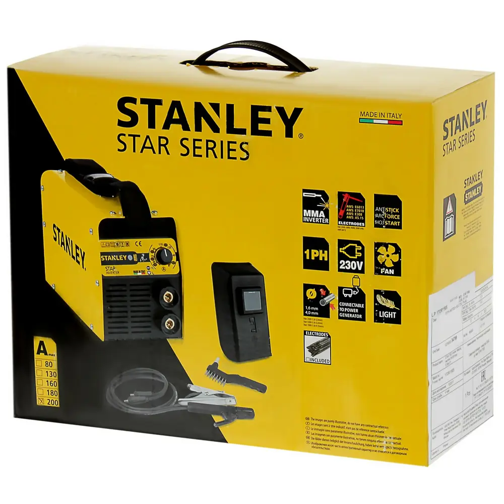 Сварочный аппарат инверторный Stanley Star 7000, 200 А, до 5 мм STLM-2211628 - Вид №7
