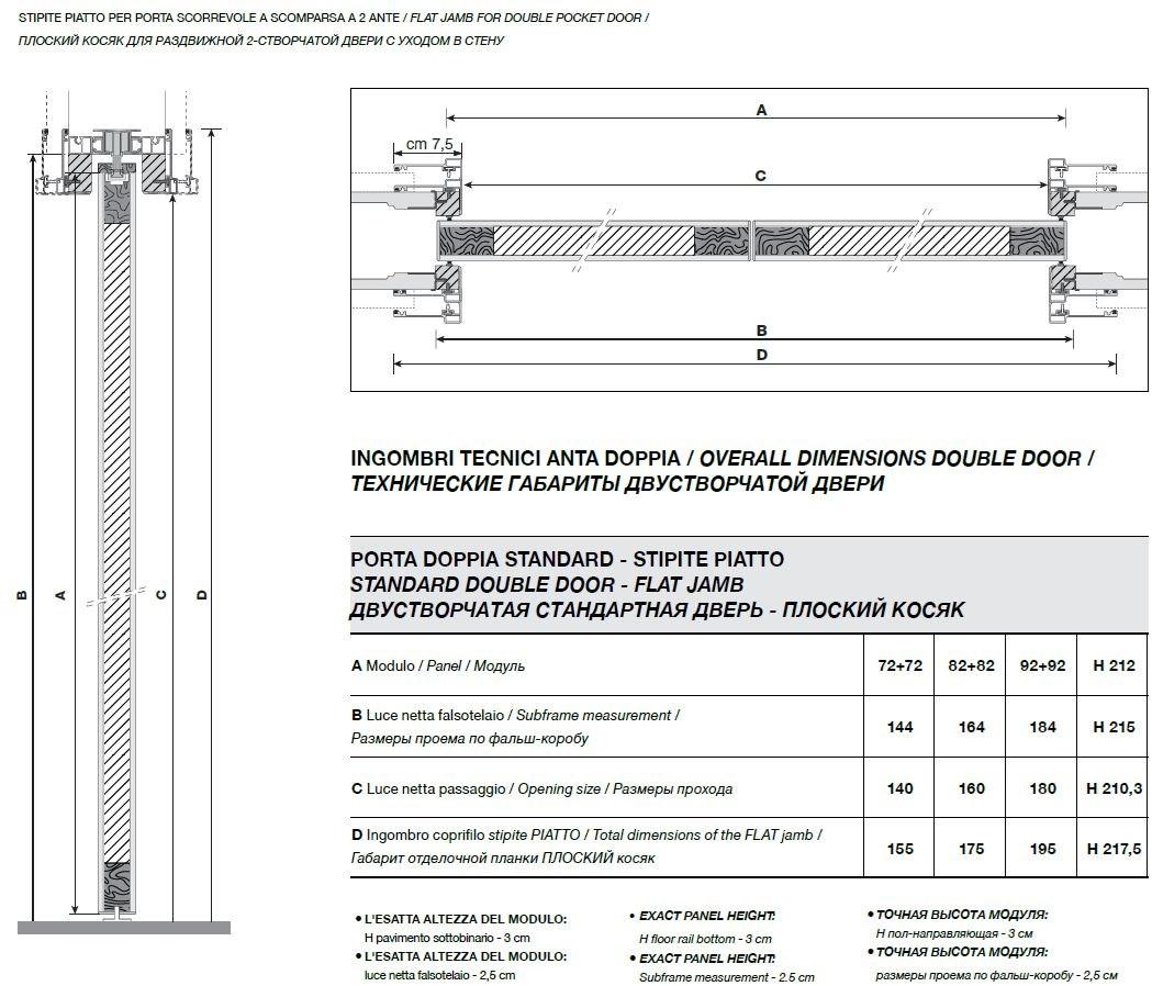 Longhi Карманная раздвижная дверь из дерева Aluminiun chic – doors Serie 31 - Вид №6