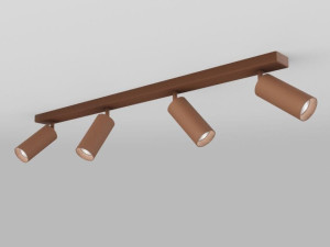 Несколько регулируемых потолочных алюминиевых прожекторов