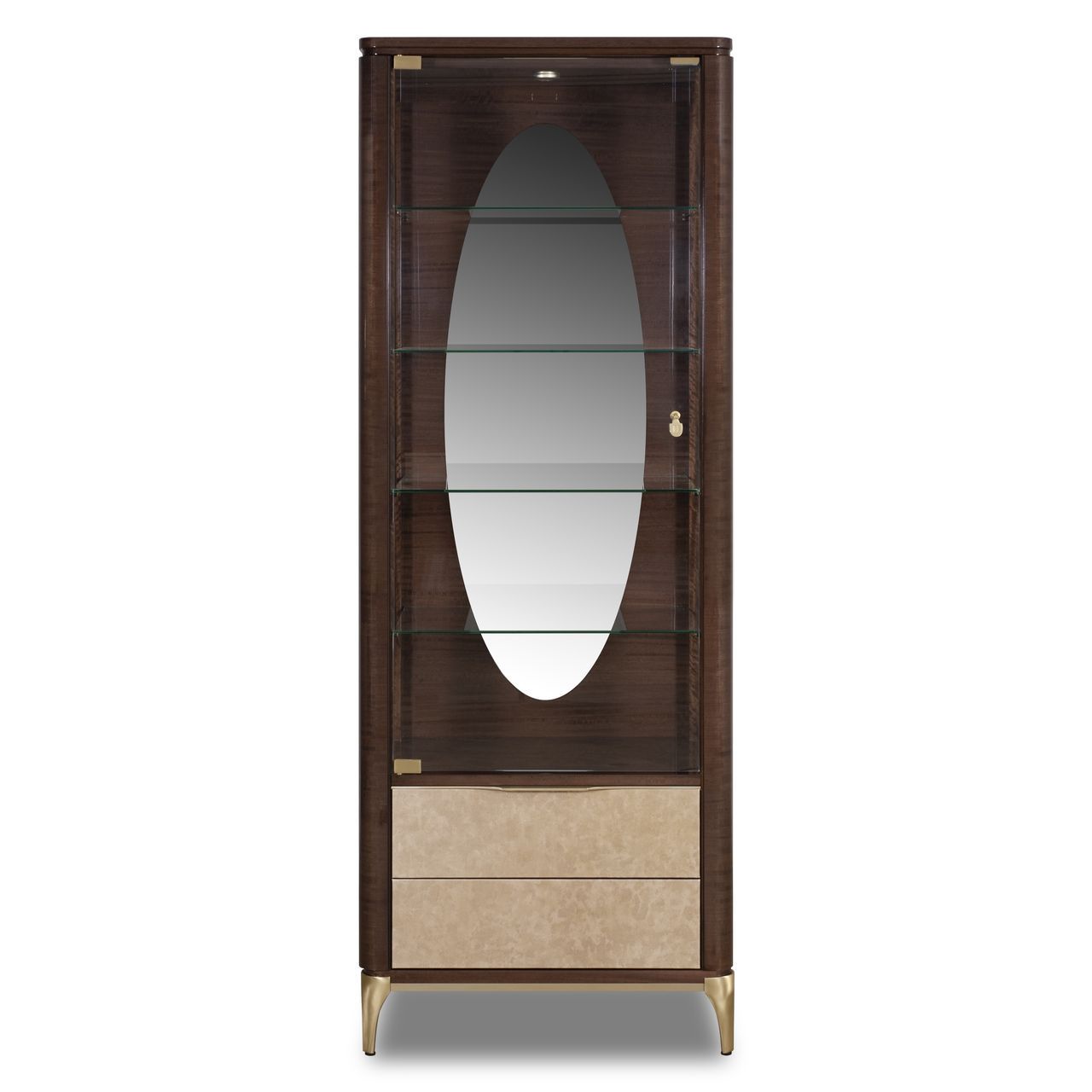 Витрина из дерева и кожи со встроенным освещением Hurtado Evolution ARCH-00011731 - Вид №1