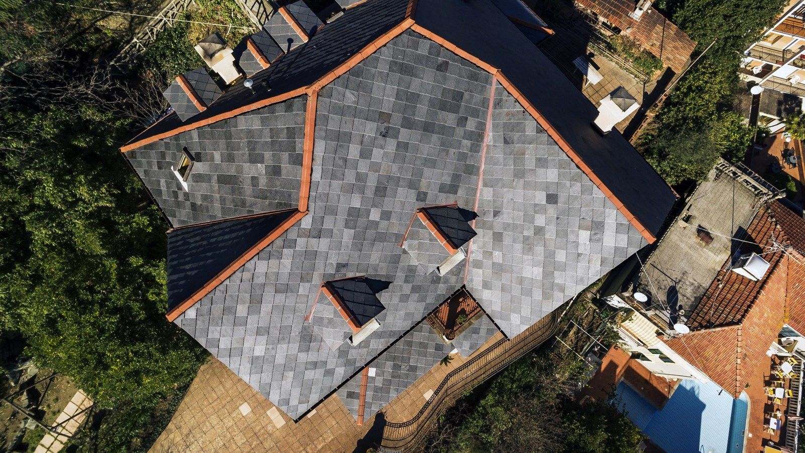 Сланцевая черепица B&B Rivestimenti Naturali TOULA 40X40 ARCH-00047397 - Вид №6