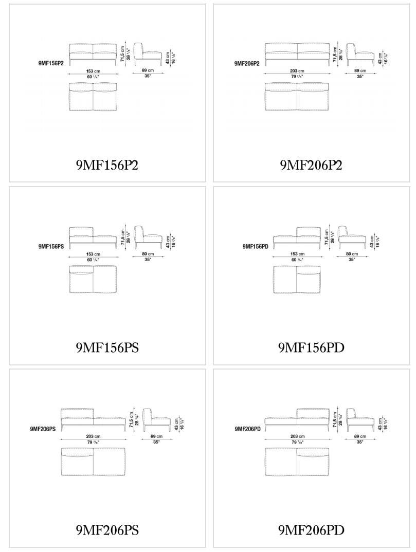 Секционный кожаный диван B&B Italia Michel ARCH-00125729 - Вид №2