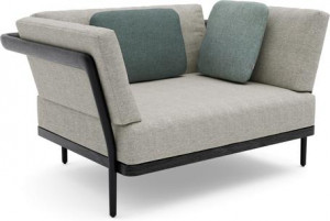 MNST256 1 мест. teak nero черный Manutti Flex