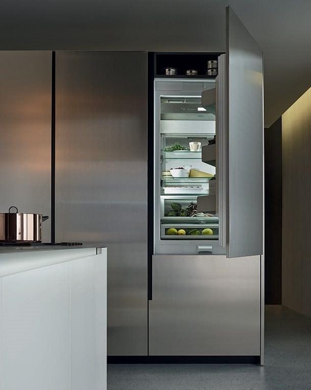 Poliform Кухня из стали и дерева с полуостровом sun-id-1424834 - Вид №24