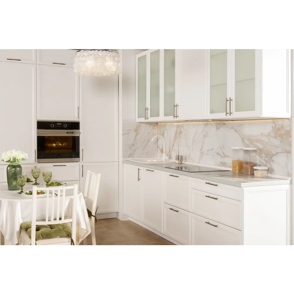 Фасад для кухонного шкафа Реш 29.7x76.5 см Delinia ID МДФ цвет белый STLM-2183434 - Вид №9