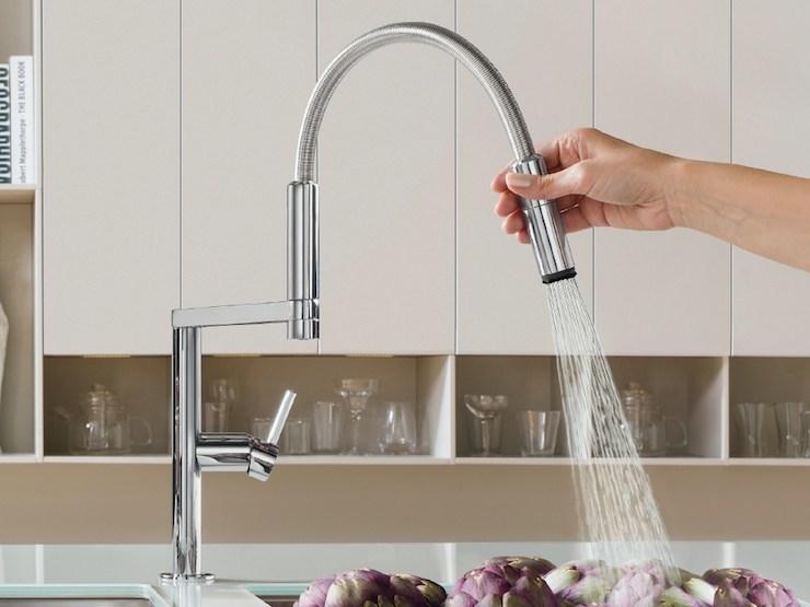 Nobili Rubinetterie Профессиональный смеситель для кухни с вытяжным душем Move sun-id-1470387 - Вид №1