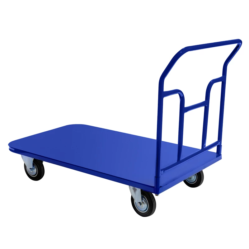 Тележка платформенная ТПТ (г/п 300 кг, 1200x700 мм, колеса черная резина 125 мм) Верстакофф 65-88757 - Вид №2