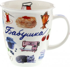 10625364 Dunoon Кружка Dunoon "Бабушка.Невис" 480мл Фарфор костяной