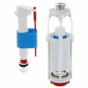 Арматура для смывных бачков "АНИ", с нижней подводкой 1/2" WC8510C, кнопка хром