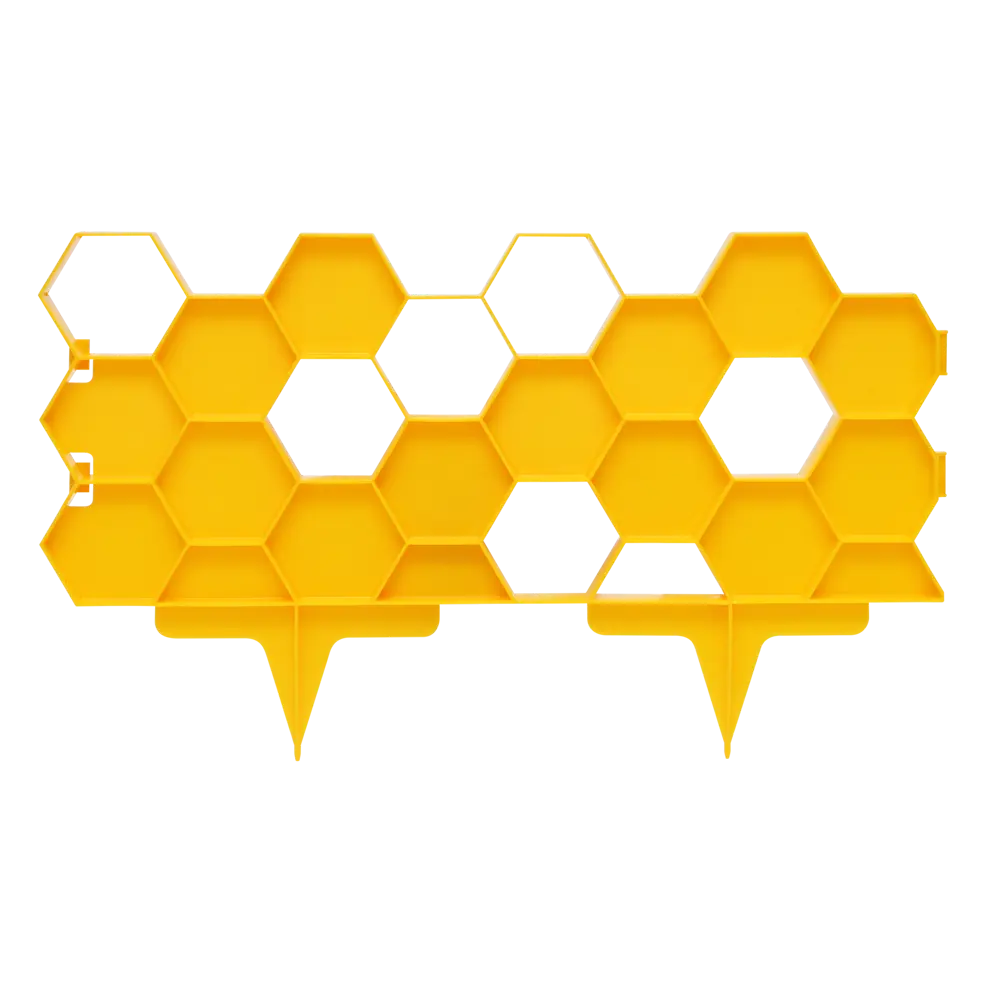 Садовый бордюр Протэкт Соты СОС-20 Ж желтый STLM-2061611