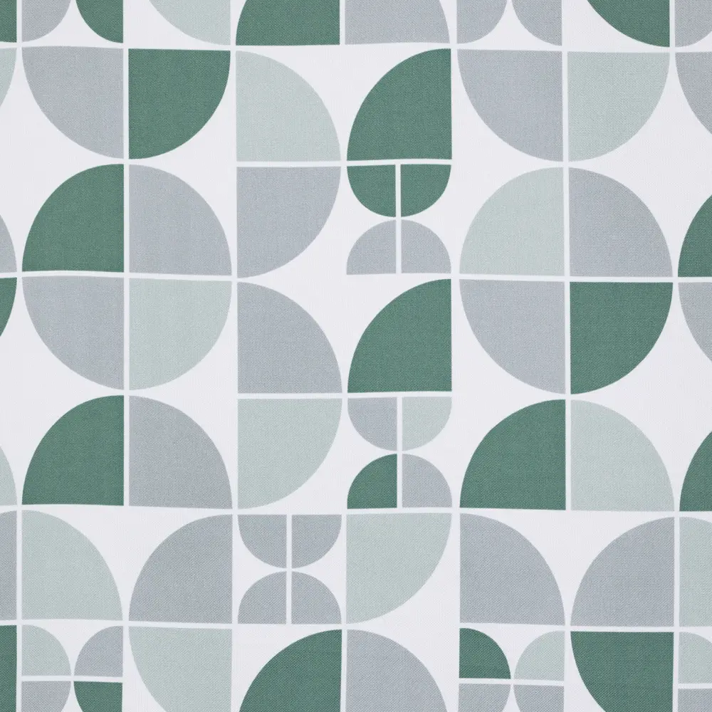 Штора на ленте Круги 160x260 см цвет зеленый GARDEN STLM-2002755 - Вид №2