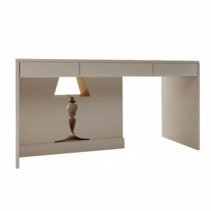 Письменный стол белый с желтым декором "Лампа" от Odingeniy ODINGENIY  178410 Белый