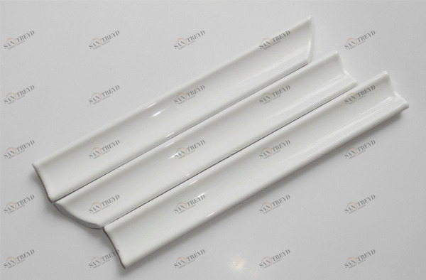 Уголок уз. белый  прав.срез КЕРАМИ 255245