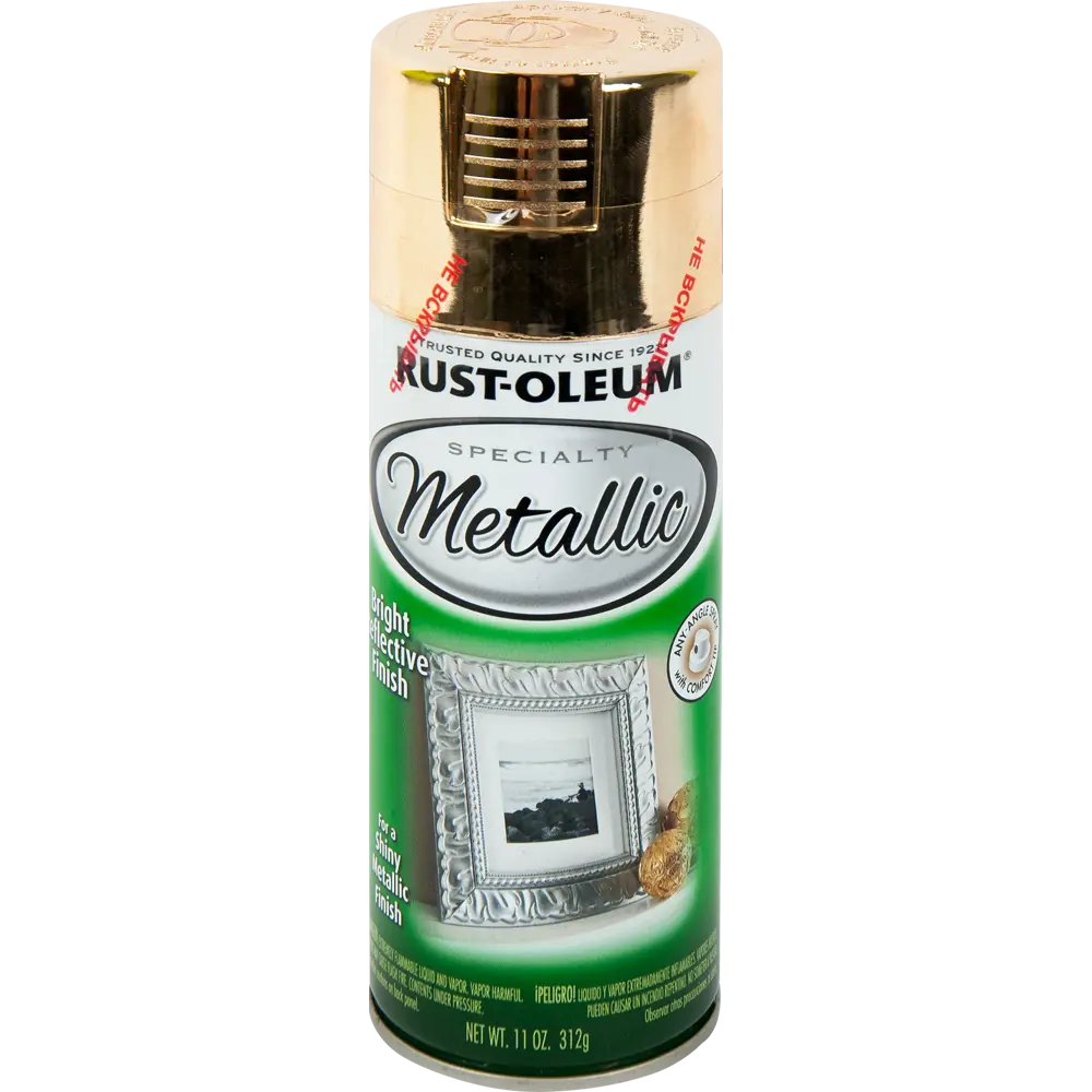 Краска аэрозольная Rustoleum цвет золотой металлик 0.312 кг RUST-OLEUM STLM-2206852