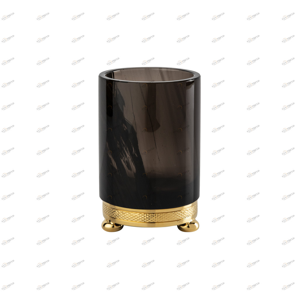 FS11C-611 FS11C-611 Tumbler ДОЛБОЙ ОБСИДИАН Cristal & Bronze OBSIDIENNE CISELÉ 