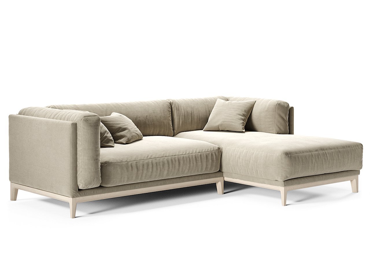 Диван Case угловой серый велюр THE IDEA ДИЗАЙНЕРСКИЕ 210544 Серый  - Вид №1