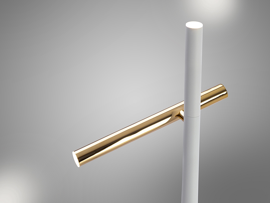 088145 Торшер 2L золотой/белый Schuller Varas 