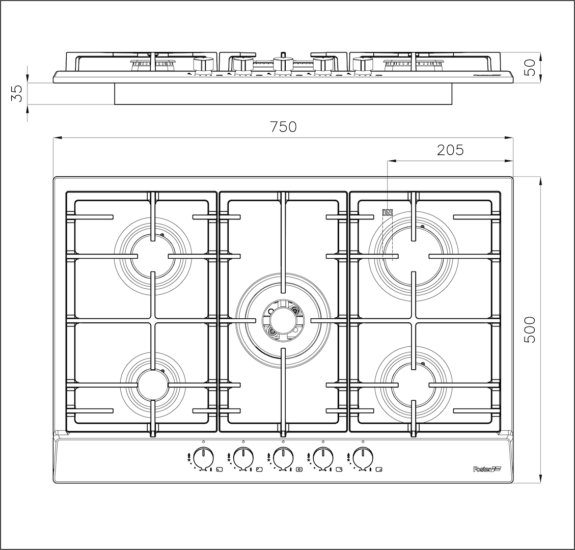 Foster Варочная панель Power 7015 032 7015032 - Вид №2