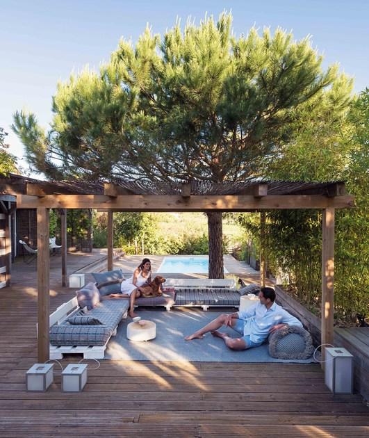 GAN Однотонный прямоугольный коврик из полипропилена для улицы Garden layers sun-id-1433150 - Вид №11