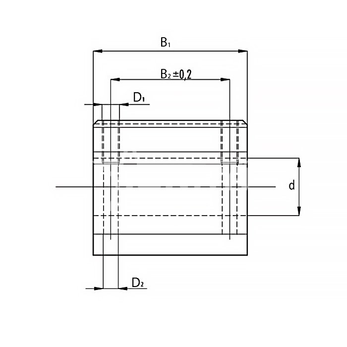 IS572 Линейный подшипник в сборе с корпусом SCS20-UU ISKRA  - Вид №2