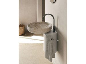 Мраморная подвесная раковина