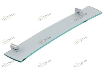 Полка стеклянная Novaservis Metalia 10 0040.0 хром 00400