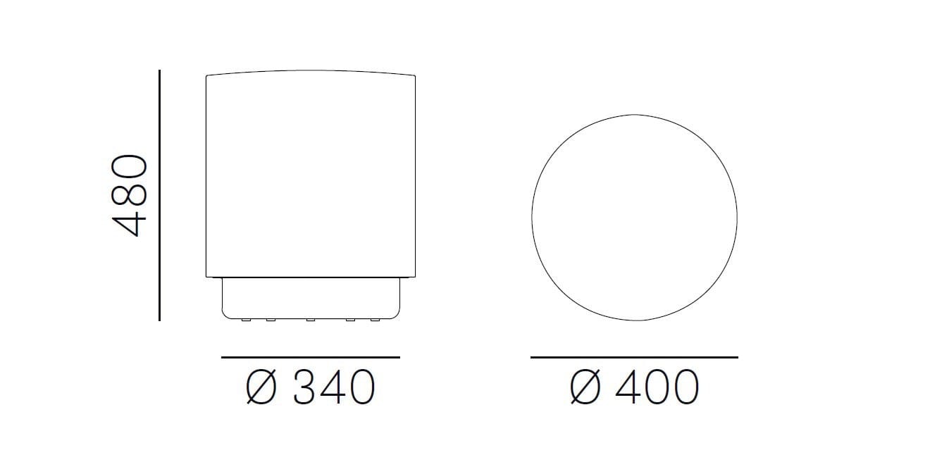Круглый пуф Pedrali Wow ARCH-00078651 - Вид №2