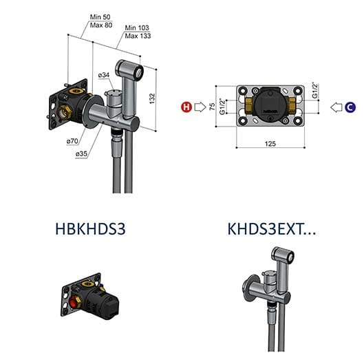 Гидроскоп с миксером Hotbath Guy ARCH-00091524 - Вид №2