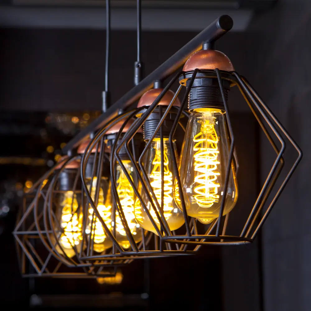 Светильник подвесной Eurosvet Galaxy 1649, 5 ламп, 24 м², цвет чёрный/медь 82140770 STLM-2123483 TK Lighting  - Вид №2