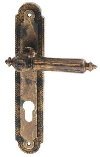 Pasini Ручка из латуни на пластине с накладкой Patrizio 2830  - Вид №1