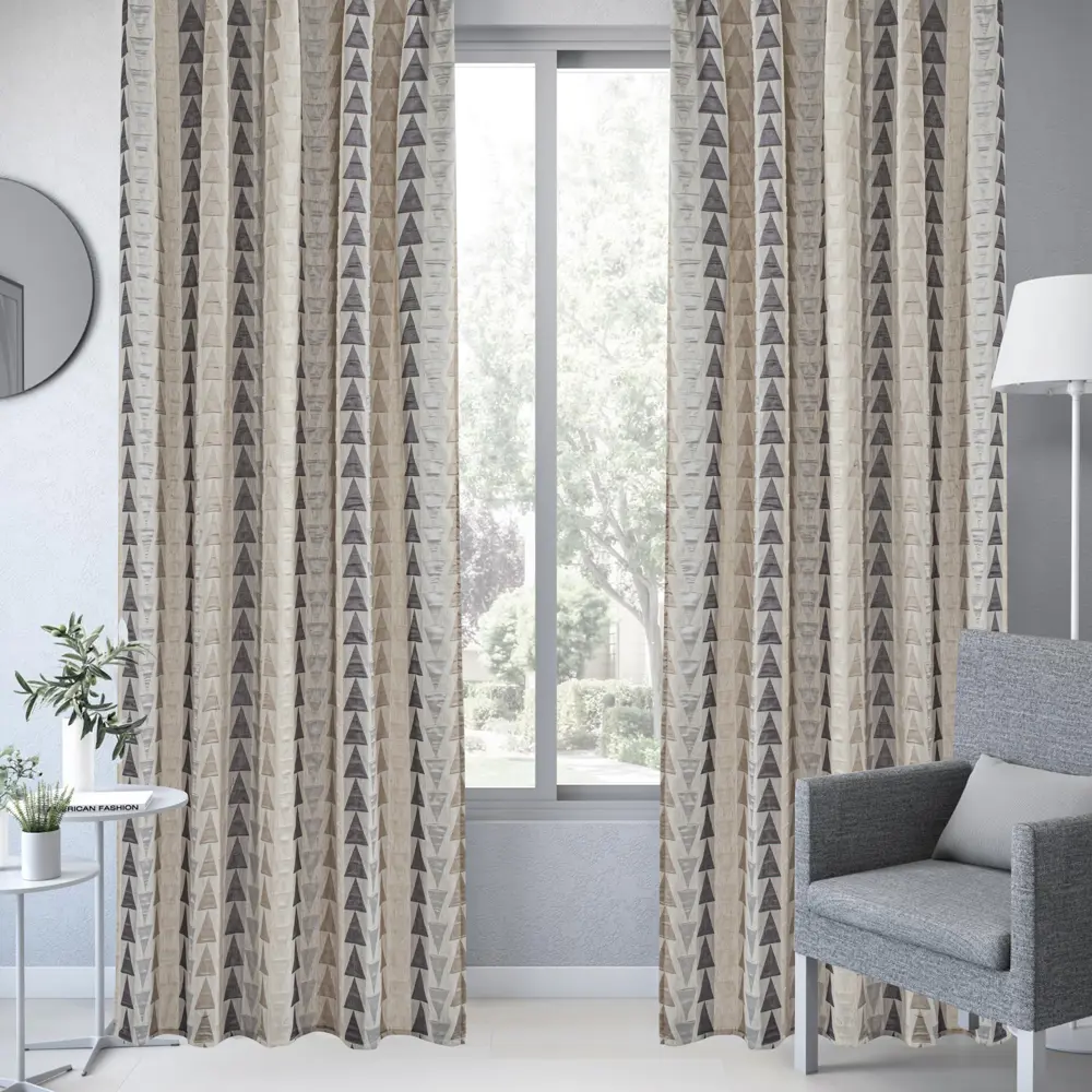 Штора на ленте Inspire Arbo 140x260 см цвет бежевый 83562059 STLM-2089760  - Вид №4
