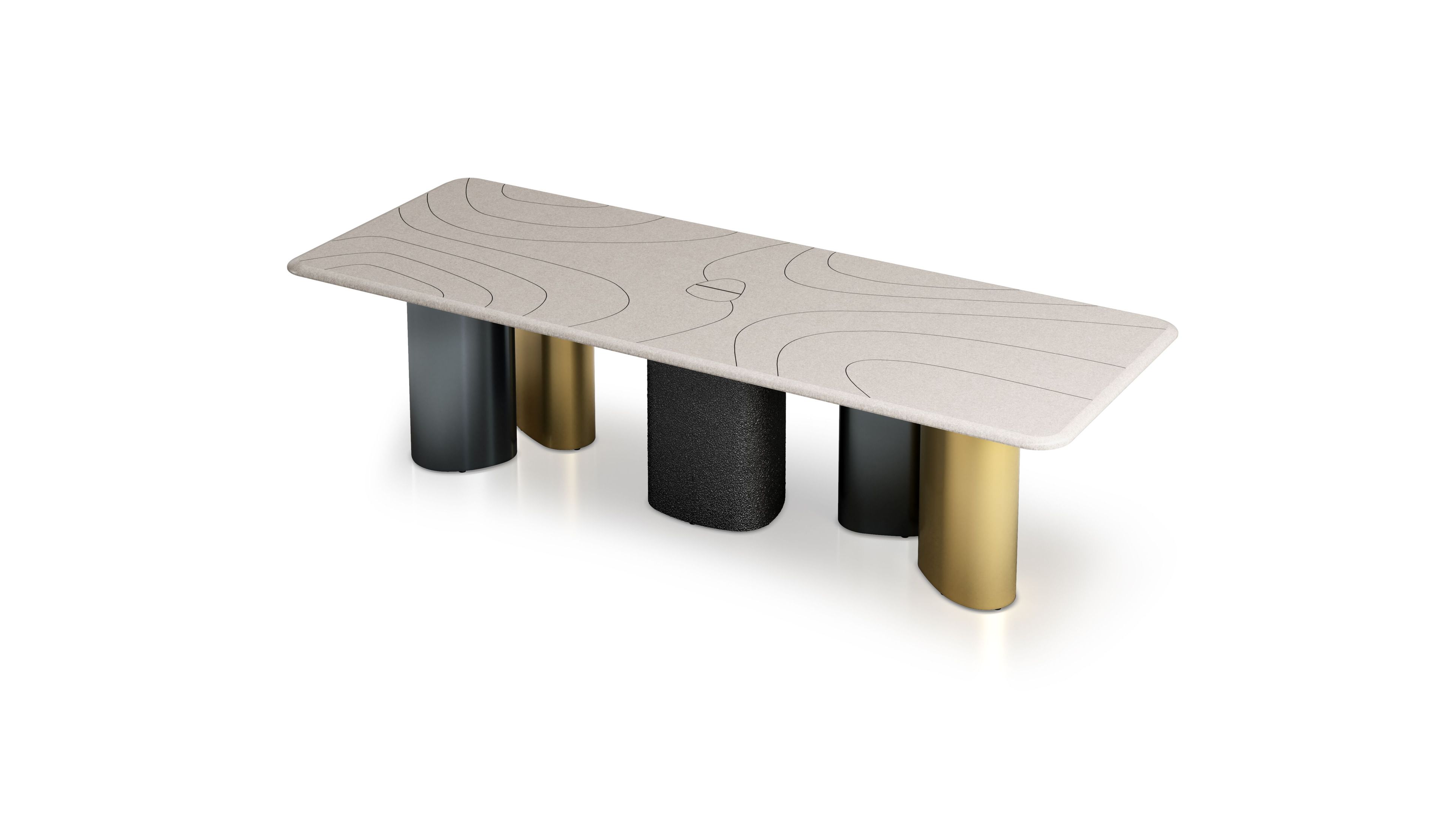 Прямоугольный стол для совещаний из МДФ Cider Edition Monolithes ARCH-00085364 - Вид №8