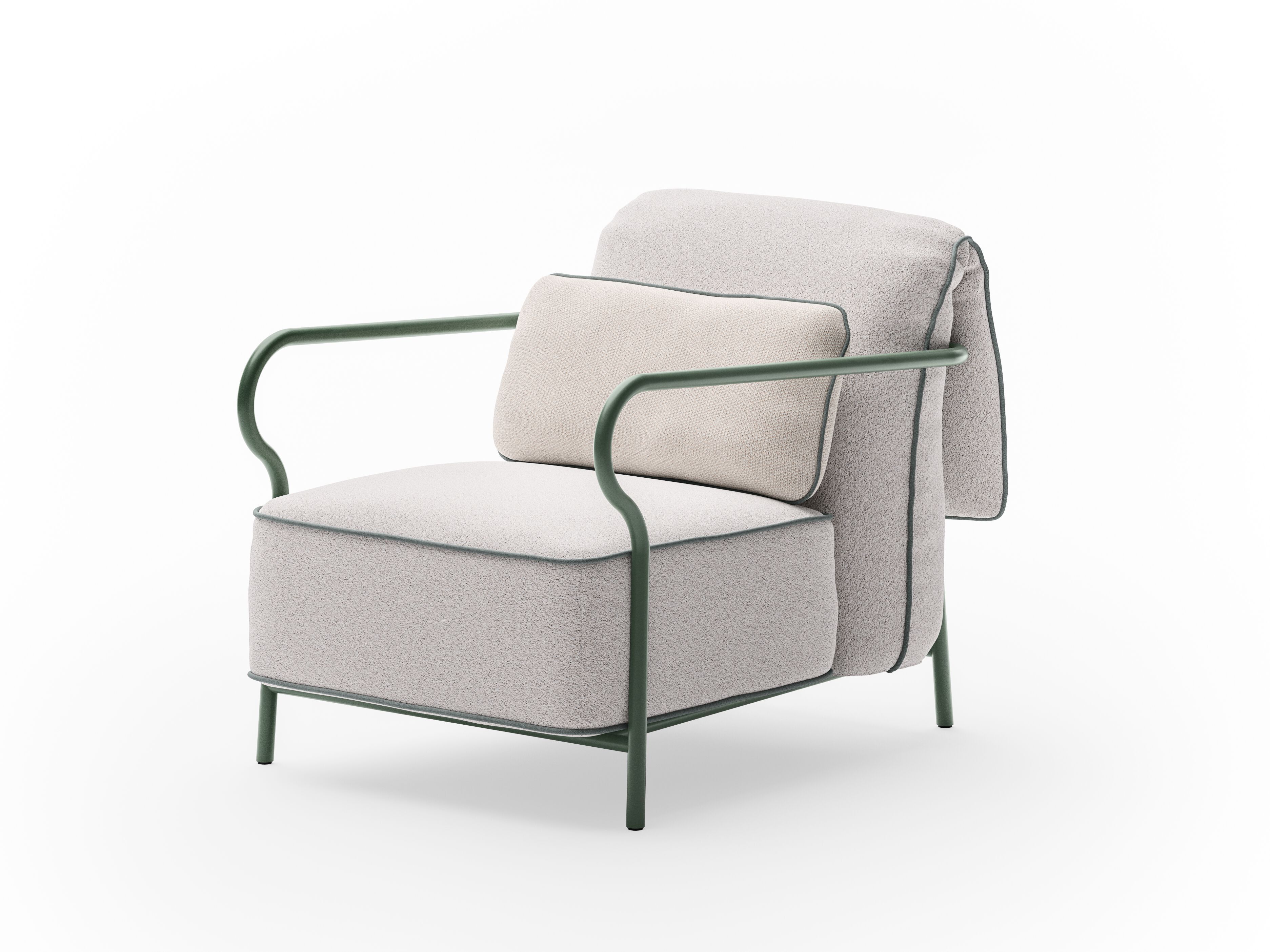 Алюминиевый садовый стул с подлокотниками Unopiù Salò ARCH-00033589 - Вид №2