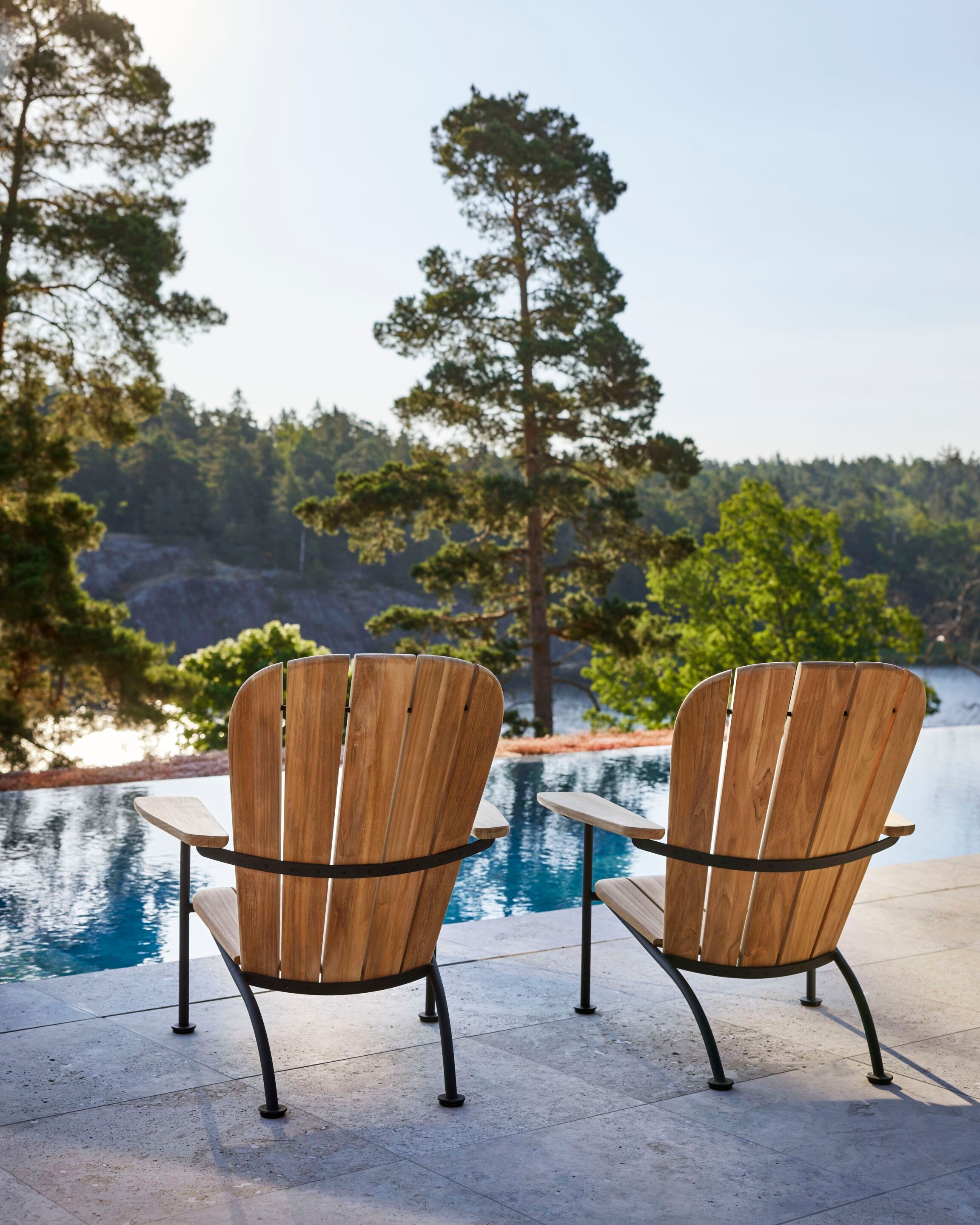 Стул для отдыха из тикового дерева с подлокотниками Skargaarden Böste ARCH-00142283 - Вид №3