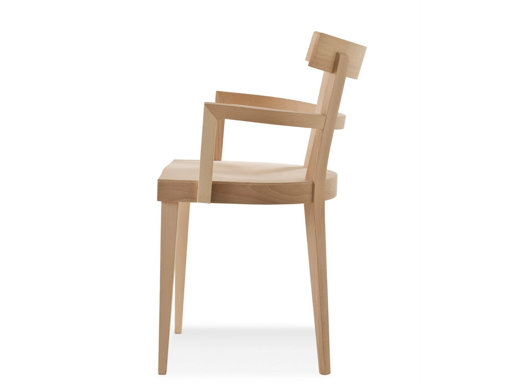 Стул из бука с подлокотниками Billiani кафе ARCH-00095289 - Вид №1