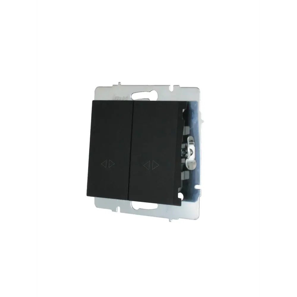 Выключатель перекрестный встраиваемый Lezard Vesna 2 клавиши цвет черный STLM-2104667 - Вид №1