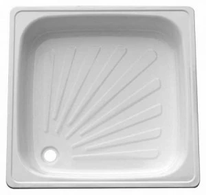 Душевой поддон стальной River 90x90x16см