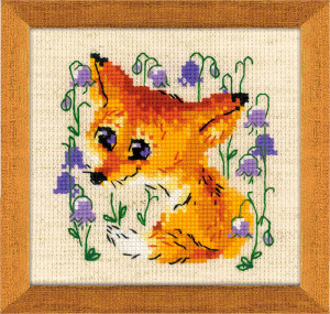 1776 Набор для вышивания Маленький лисёнок 13 х 13 см RIOLIS Сотвори Сама