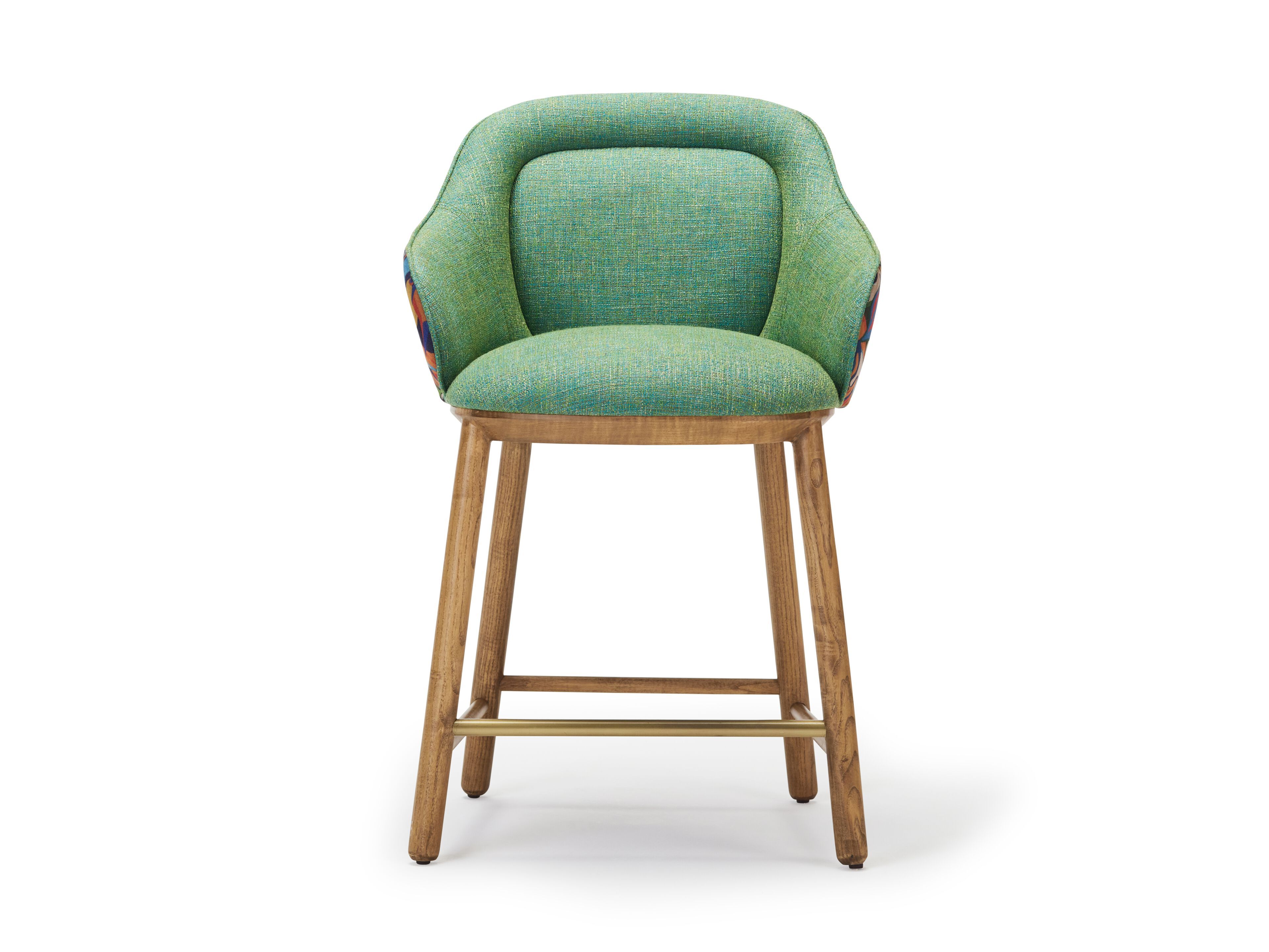 Тканевый барный стул с подлокотниками и спинкой Papell Design Анкара ARCH-00083016