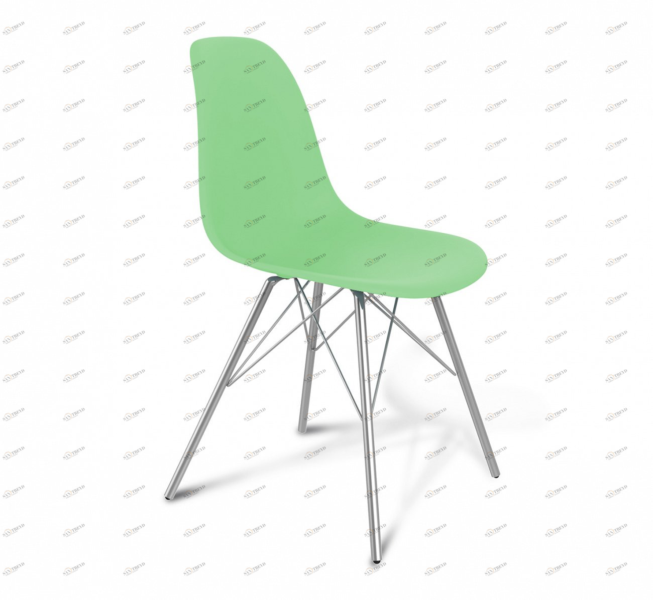 Стул DSR PP зеленый мятный S37 (eames style) SHEFFILTON ДИЗАЙНЕРСКИЕ, EAMES STYLE 015582 Зеленый 