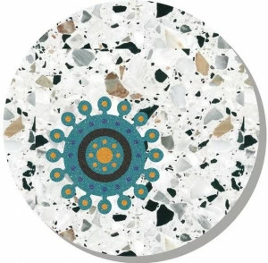 KAROISTANBUL Круглая столешница из венецианского терраццо Complementi d'arredo